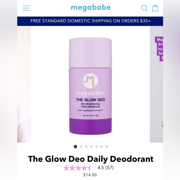 Brand New Megababe The Glow Deo Skin Brightening Deoderant - Picture 9 of 9